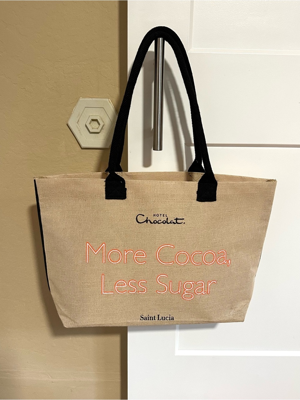 Hotel Chocolat Beige Tote Bag